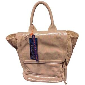Violet Ray pearlescent backpack purse